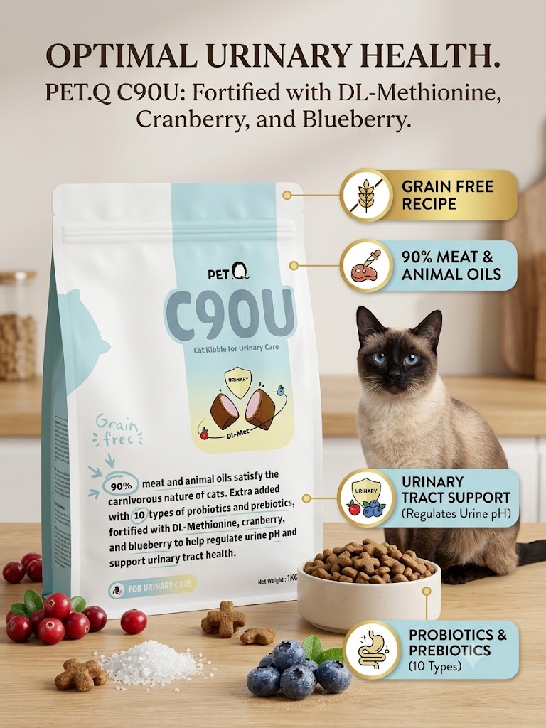 PETQ C90U Hạt Cho Mèo Chăm Sóc Đường Tiết Niệu 1KG