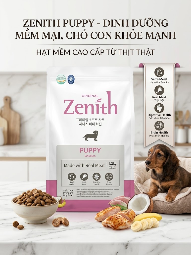 Hạt Zenith chó con 1.2kg