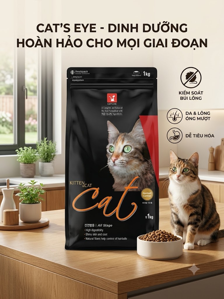 Thức Ăn Hạt Cho Mèo Cat